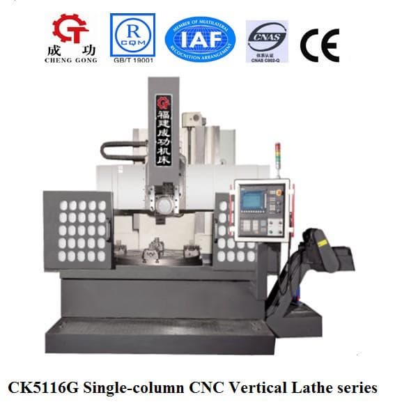 CK5116G Single column cnc vertical lathe